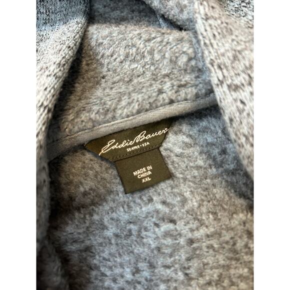 Eddie Bauer Womens Fleece Wrap Top Hoodie XXL Pockets Cozy Winter Athleisure - Picture 5 of 9